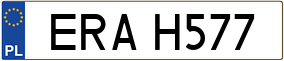 Trailer License Plate